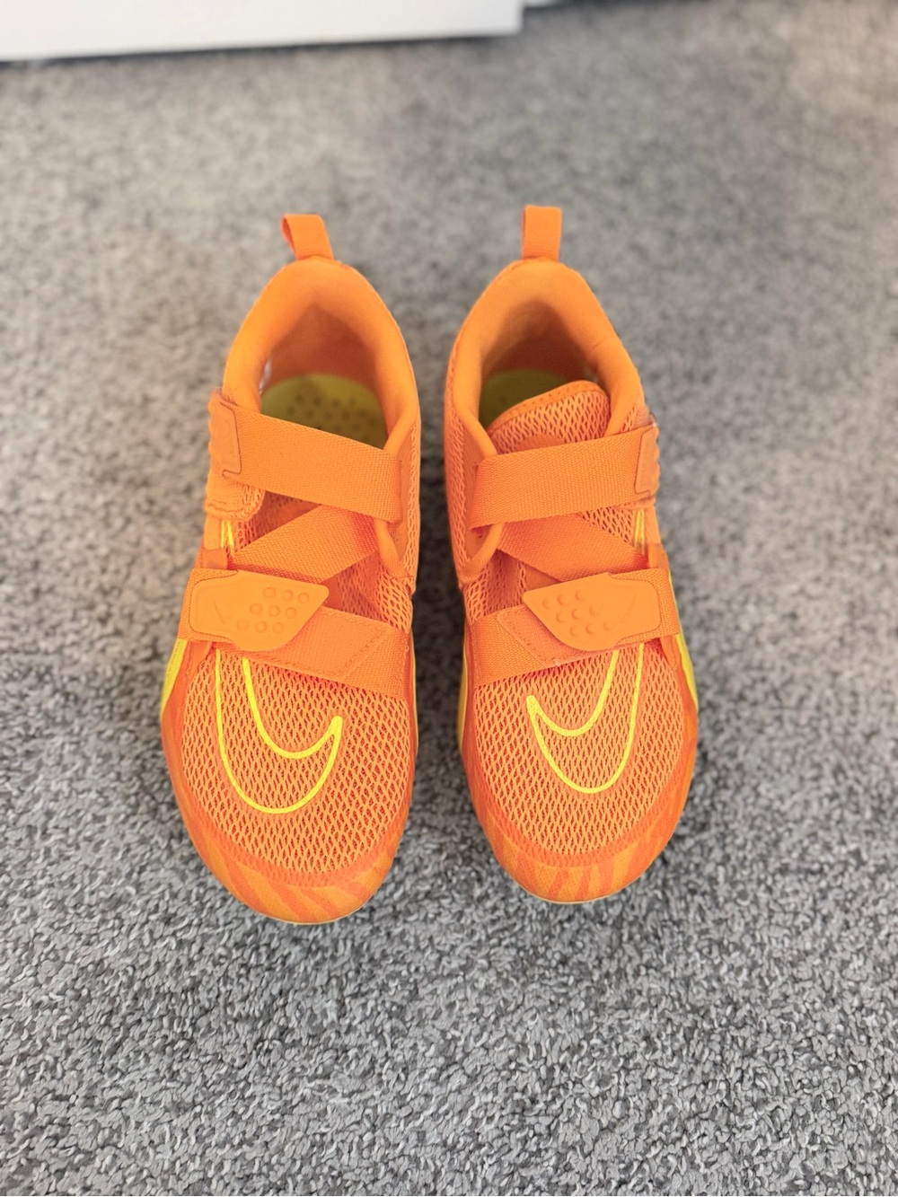 Nike Women's Solar Orange Velcro Spin/Cycling shoes